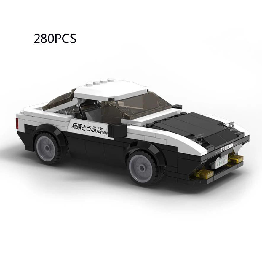 Initial D Anime Build Block 1:24 Scale Scene Architecture City Street View Fujiwara Tofu Store Ae86 Car Model Toys Collection - CADA BRICKS®