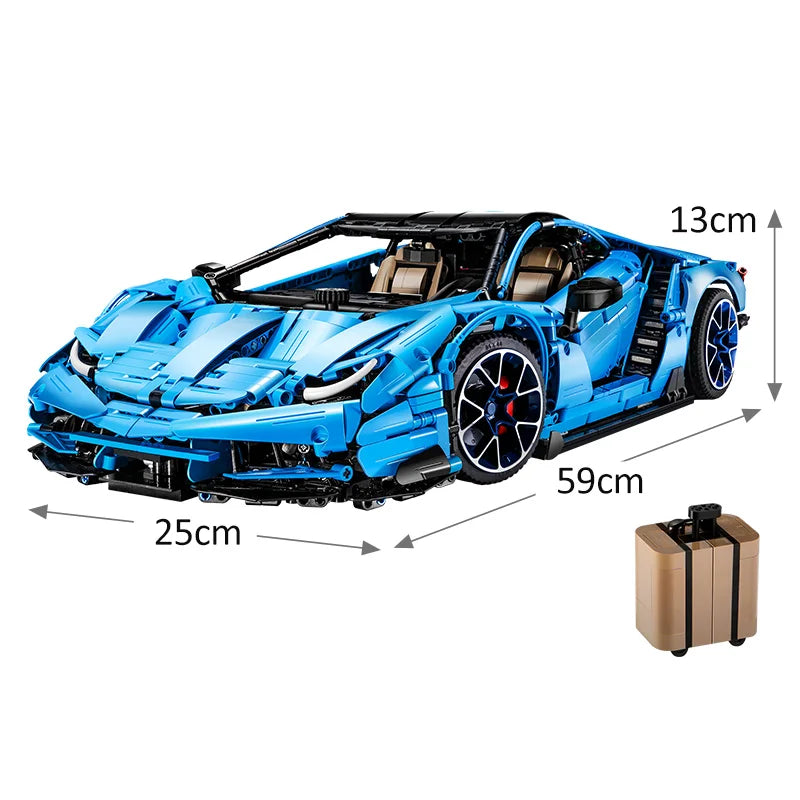 Cada 3842PCS Mad Cow Extreme Sports Vehicle Building Blocks City Racing Car Bricks Collect Gift Toys for Kids