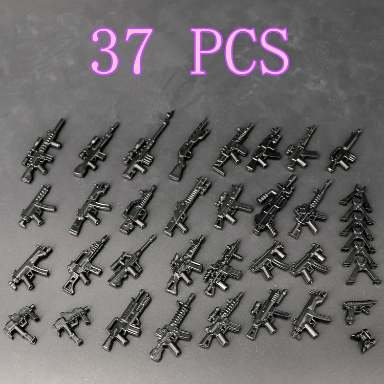 MOC Weaponry Rifle Pistol Equipment Set Guns Military Weapons Compatible Figures Building Block Brick Mini Children Toys Hobbies - CADA BRICKS®