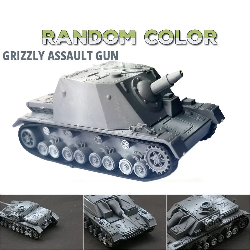 4D Different Tank Model Building Kits Military Assembly Educational Toys Decoration Material Panther Tiger Turmtiger Assault