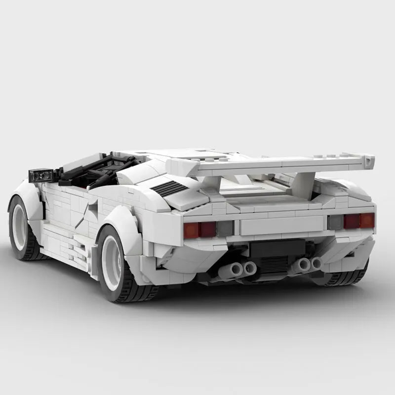 MOC Building Blocks Technology Bricks Car City Racer Countachs QV Vehicle Super Racing Toys Christmas Gifts - CADA BRICKS®