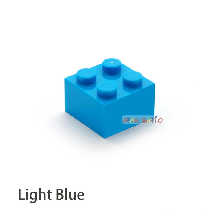 60pcs DIY Building Blocks Thick Figures Bricks 2x2 Dots Educational Creative Size Compatible With 3003 Plastic Toys for Children - CADA BRICKS®