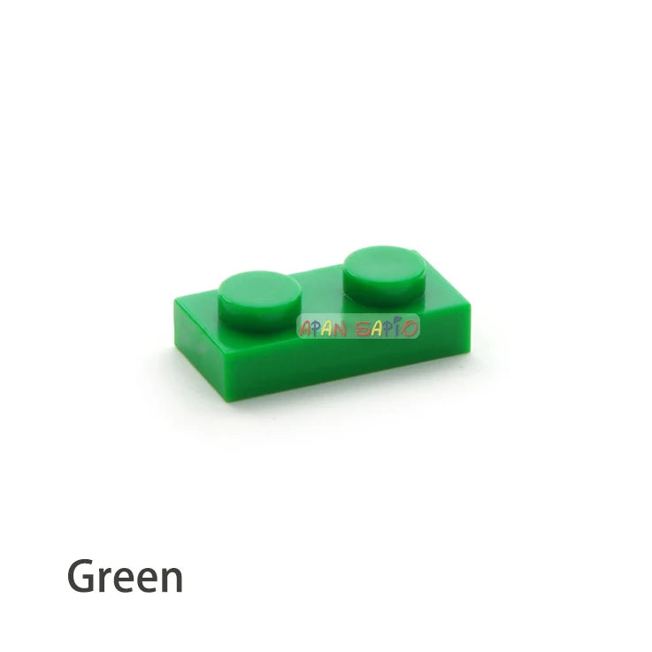 200pcs DIY Building Blocks Thin Figures Bricks 1x2 Dots 12Color Educational Creative Size Compatible With 3023 Toys for Children - CADA BRICKS®
