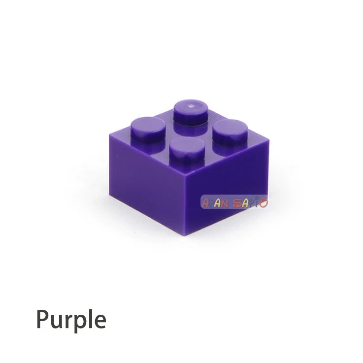 60pcs DIY Building Blocks Thick Figures Bricks 2x2 Dots Educational Creative Size Compatible With 3003 Plastic Toys for Children - CADA BRICKS®