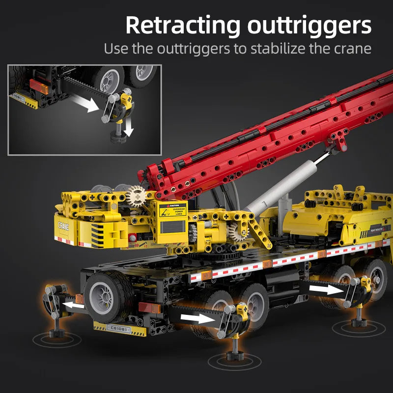 Cada City Remote Control Engineering Vehicle Truck Crane Building Blocks MOC RC Car Bricks DIY Toys For Children Gifts - CADA BRICKS®