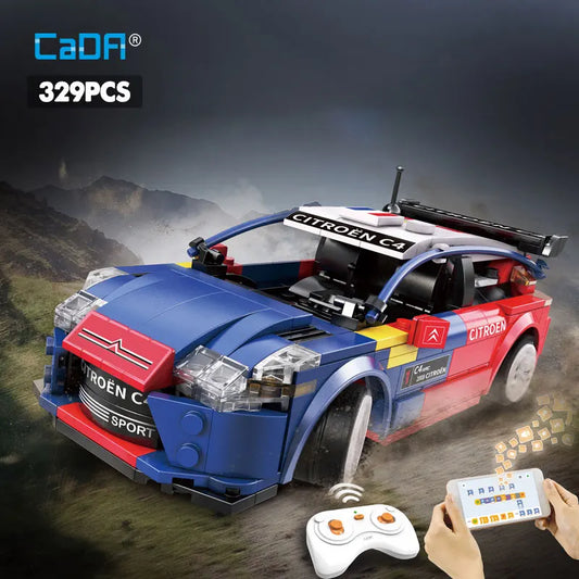 Cada Citroen WRC 2008 Champion Vehicle Building Blocks City Remote Control Racing Car RC Super Sports Car Bricks Toys Boys Gifts - CADA BRICKS®