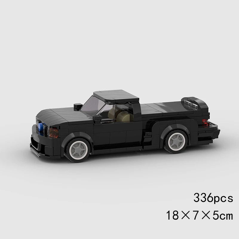 City Truck Vehicle Pickup Heavy Cargo Transport Model Building Blocks Machinery Shop Van Creative Carriage Harvester Car Kid Toy - CADA BRICKS®