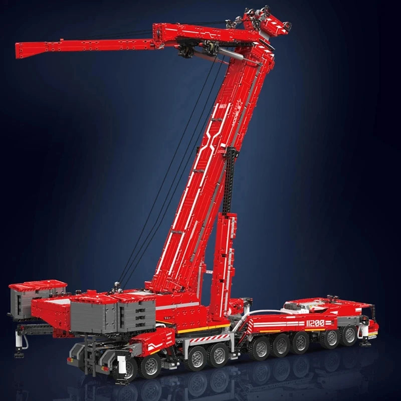 MOULD KING 17007/17008 Technical Car Toys Motorized LTM 11200 Crane Truck Building Block Assembly Model Brick Kid Christmas Gift