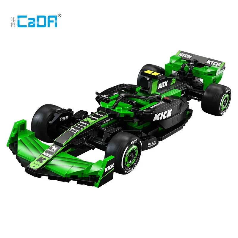 CADA KICK Sauber Team C44 Formula-1 F1 Technical Racing Car Number 24 Sports Car Building Blocks Car Bricks Toys Holiday Gifts