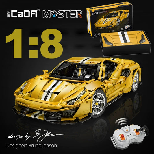 Cada 3187PCS City technical Drift Racing Car Building Blocks Remote Control Super Sports Vehicle Bricks Children Boys Gifts Toys - CADA BRICKS®