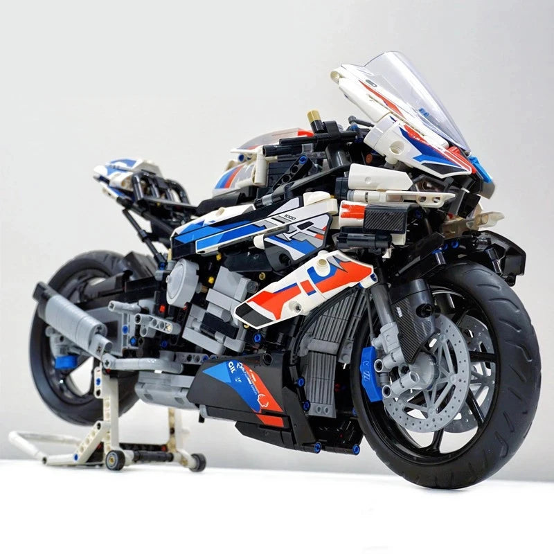 W magazynie 1920 szt. Techniczne wyścigi motocyklowe 1000 RR klocki klocki zabawki urodziny boże narodzenie prezenty dla dzieci