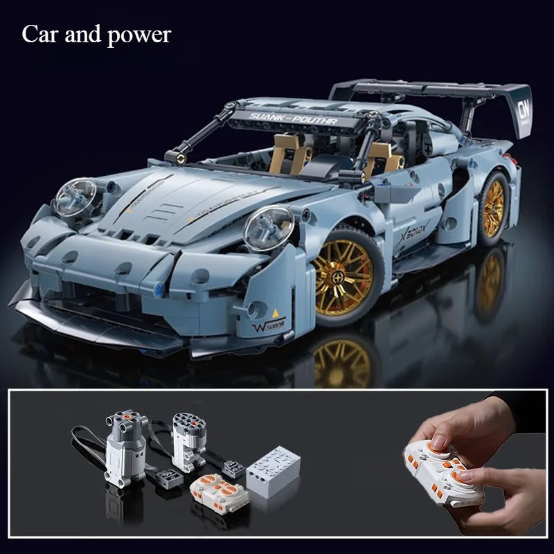 Technical Racing Sport Car Model Building Blocks technic adults 1:14 DIY Supercar Brick Puzzle Toys Kid Adult Gift(1200+granule)