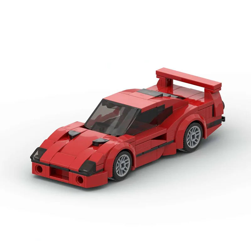 Buildmoc Technical Car Speed Red Supercar Bricks Model Building Blocks Toys for Children Boys Gifts Toy City Car - CADA BRICKS®