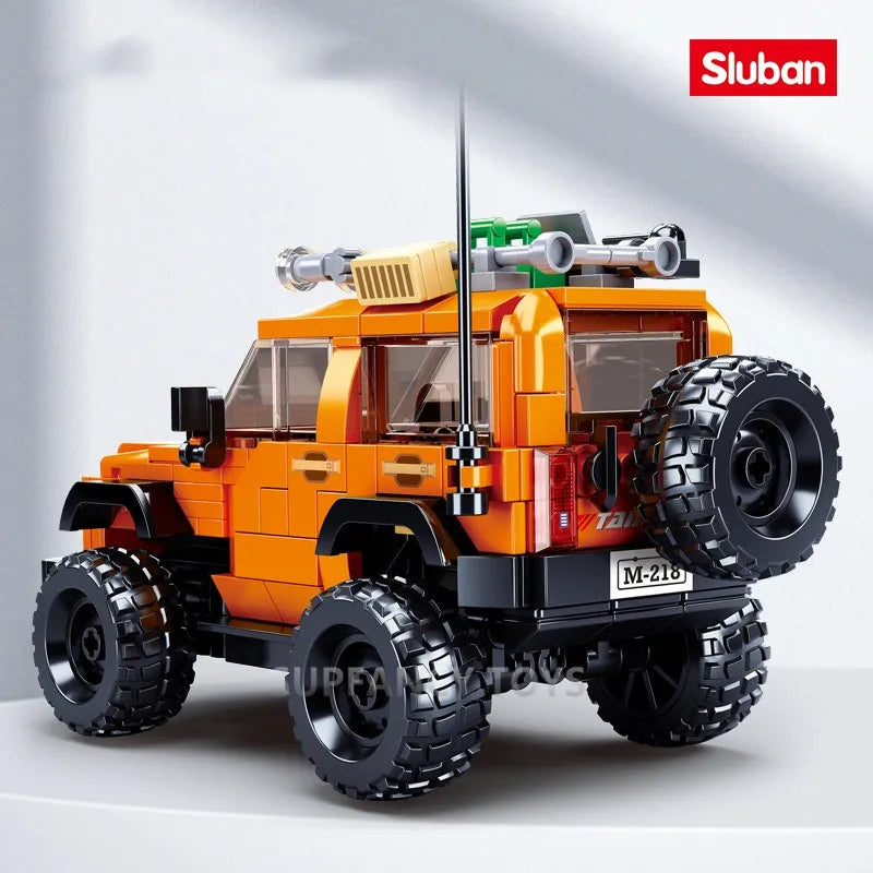 302 SZTUK Sluban Urban Tank Modelbricks pojazd terenowy Figurki Klocki Zabawki Edukacyjne dla Dzieci