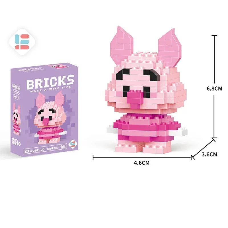 Disney LiLo Stitch Toys Building Blocks Pokeman Pikechu lega Anime Cartoon Character Model Building Blocks Toy for children Gift - CADA BRICKS®