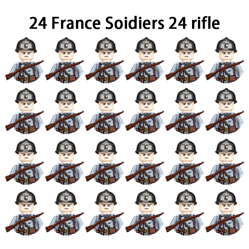 Military Building Blocks, Figures, Action Figures, Toys, Mini Dolls, Soldier Characters, Children's Toys, National Army Phalanx - CADA BRICKS®