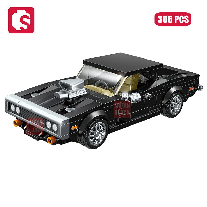 SEMBO BLOCK BK8 City Sports Car Racing Model Assembly Building Block Technology Supercar Vehicle Bricks Toys Boys Birthday Gifts - CADA BRICKS®
