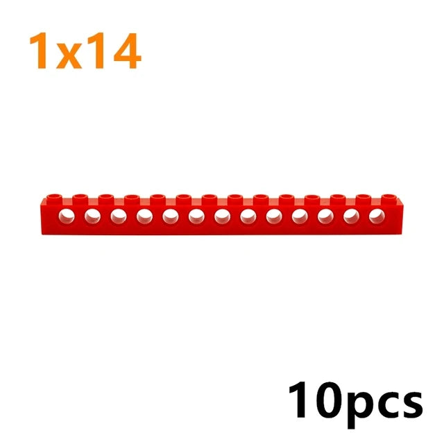 Technical Building Block MOC Combination Studded Long Beam with Hole Thick Bricks Compatible 3703 32018 3895 2730 3894 3701 3700 - CADA BRICKS®
