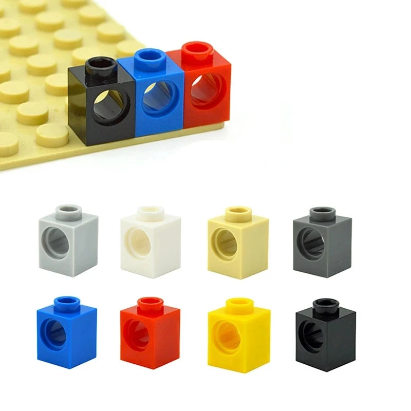 Technical Building Block MOC Combination Studded Long Beam with Hole Thick Bricks Compatible 3703 32018 3895 2730 3894 3701 3700 - CADA BRICKS®