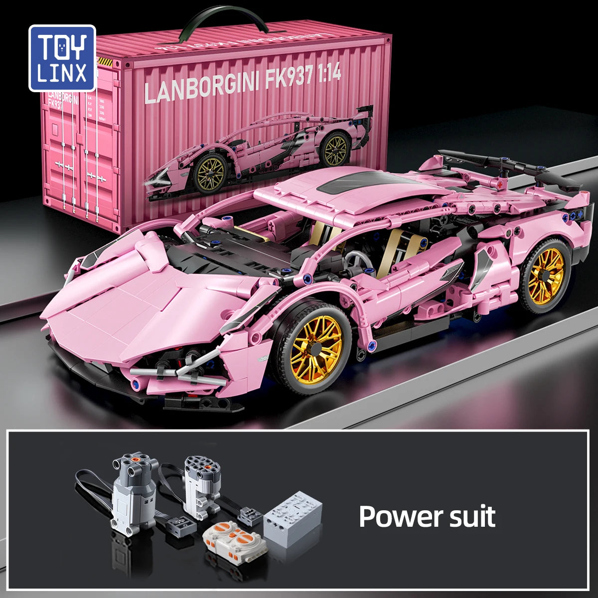 ToylinX Technical Building Blocks Racing Sport Car Speed Vehicle Model City Mechanical Super Bricks Puzzle Toys Adult Gift - CADA BRICKS®