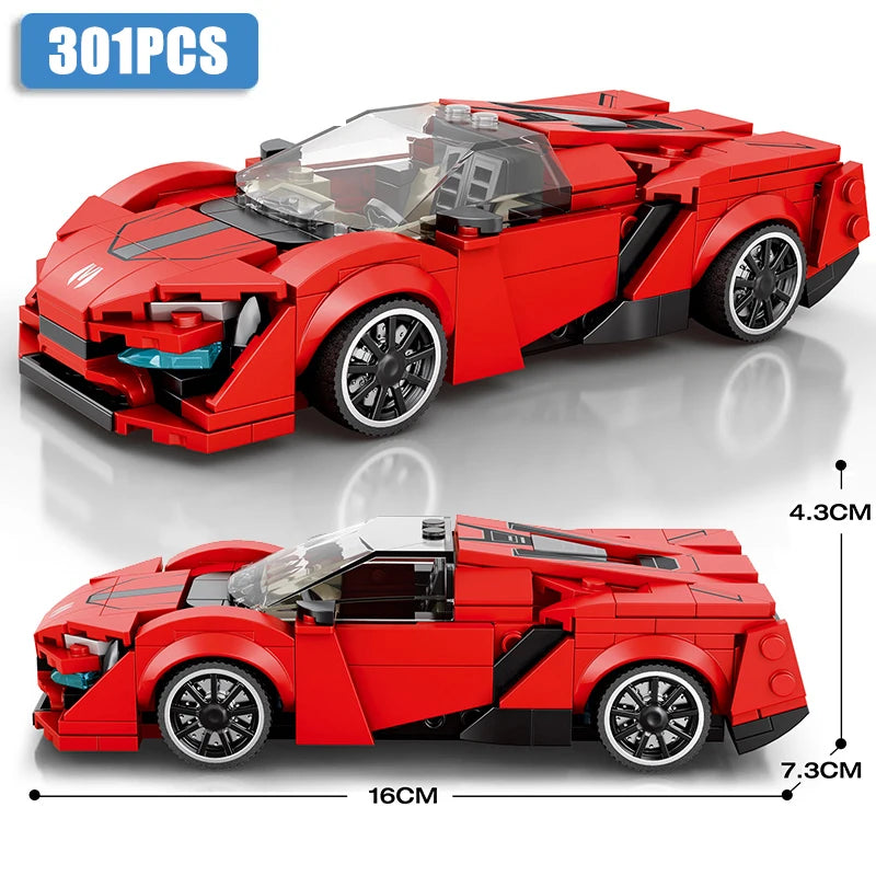 2024 New Speed Champion Sports Car Building Blocks City Technique Car MOC RX7 250GT Racing Vehicle Bricks Toys For Children Gift - CADA BRICKS®