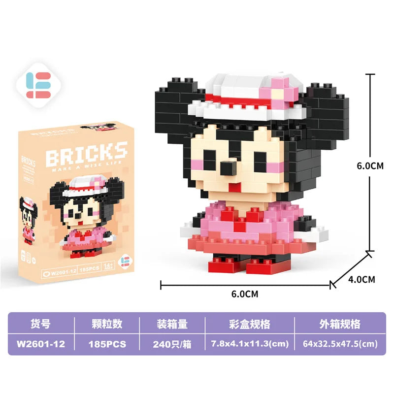 Disney Small Granular Building Model Toy Cartoon Character Stitch, SpongeBob Mini Block Toy Christmas Gift for Children - CADA BRICKS®
