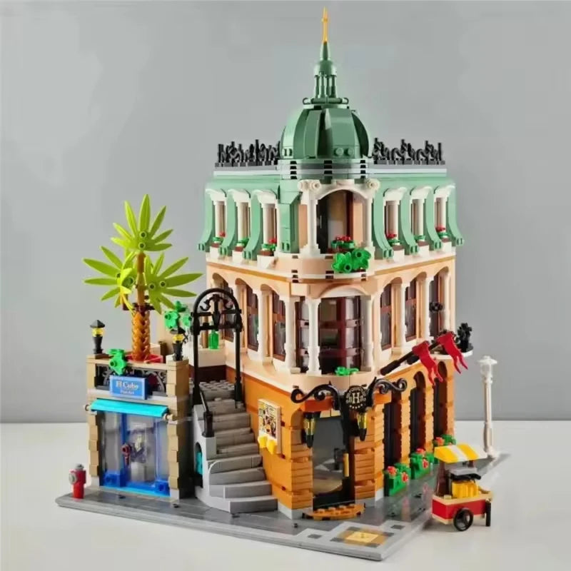 Creatoring Expert Brick Bank Detective's Assembly Square Model MOC Street View Building Blocks Toys 10255 10251 10211 10185 - CADA BRICKS®