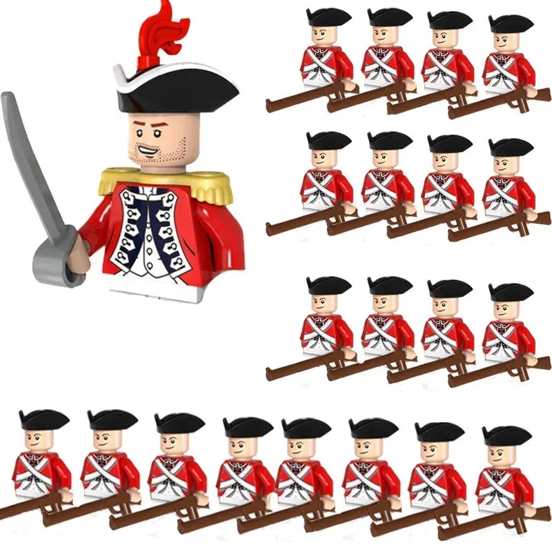 WW2 Mini Military Imperial Navy Soldier Building Blocks Caribbean Pirates Figures Bricks Educational Toys For Boy Christmas Gift