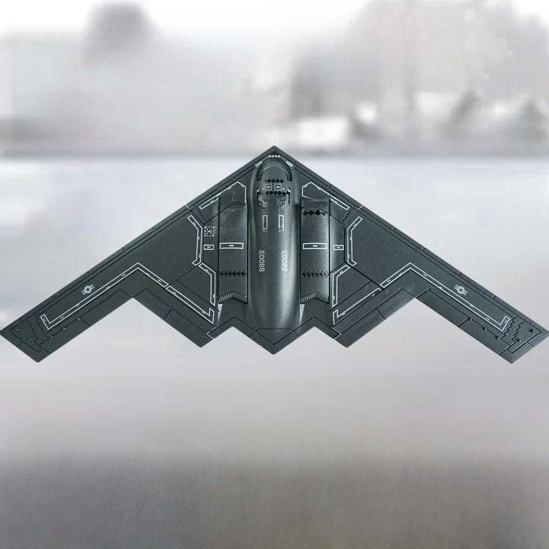 Assembled Fighter Jet Model Toy for Boys Tank Military Simulation Building Blos Gift B2 Stealth Bomber J20 Su35 Ghost