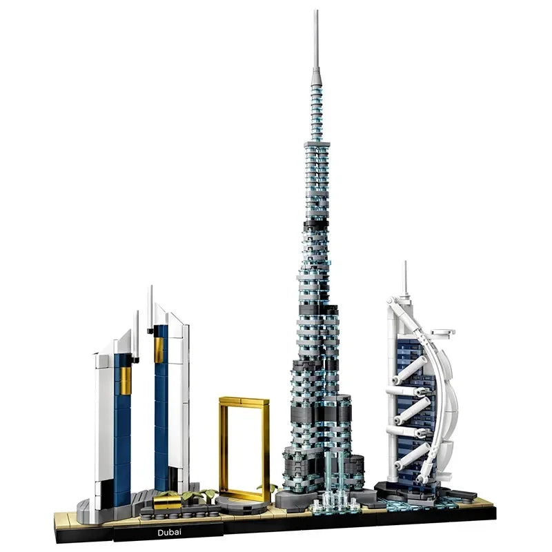 Architektura Paryż Dubaj Londyn Sydney Chicago Szanghaj Zestaw klocków Klasyczne miasto Model Zabawki dla dzieci Prezent