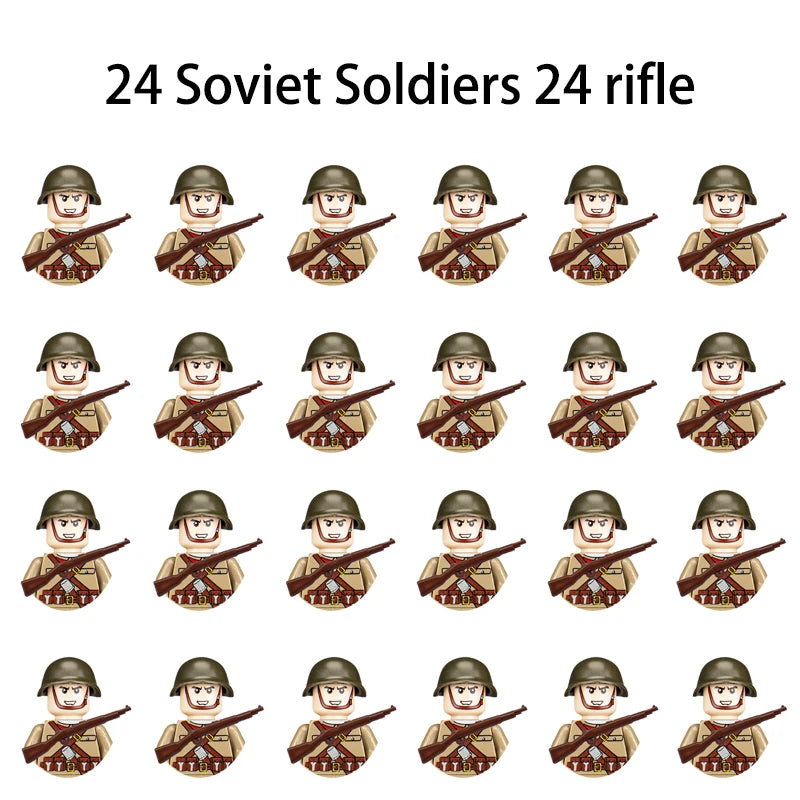 Military Building Blocks, Figures, Action Figures, Toys, Mini Dolls, Soldier Characters, Children's Toys, National Army Phalanx - CADA BRICKS®