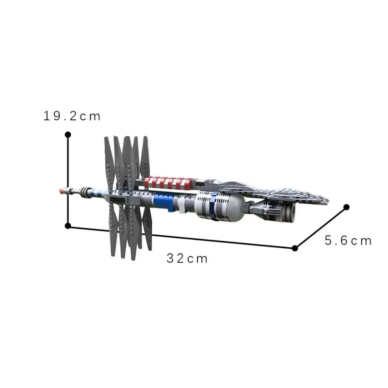Classic Movie Babylon 5 Space Station Building Blocks DIY Model Educational Toys for Children Kids Gift