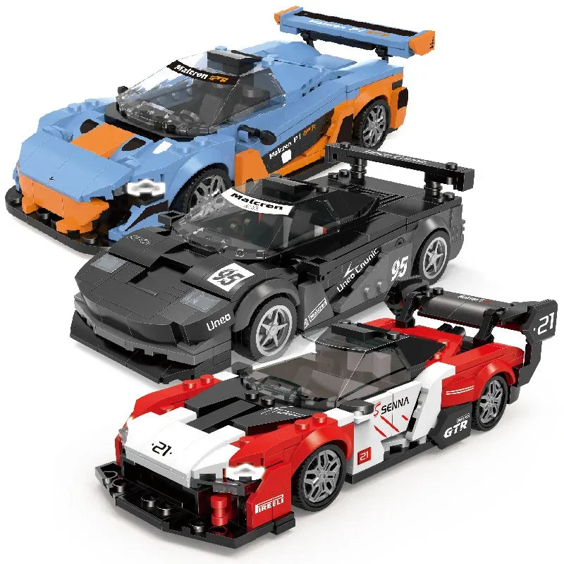 11 Types Speed Champions Car Hypercar Building Blocks MOC Construction Bricks Famous Sport Vehicle Toys Gift For Children Kids - CADA BRICKS®