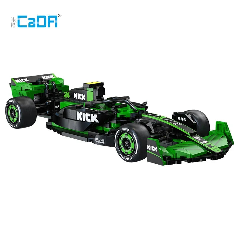 CADA KICK Sauber Team C44 Formula-1 F1 Technical Racing Car Number 24 Sports Car Building Blocks Car Bricks Toys Holiday Gifts