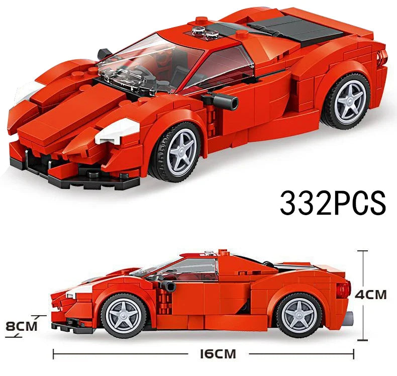 MOC Speed Champions Super Race Car F1 Great Vehicle Racing Model Building Blocks Bricks Sports Pickup Truck City Technique Toy - CADA BRICKS®