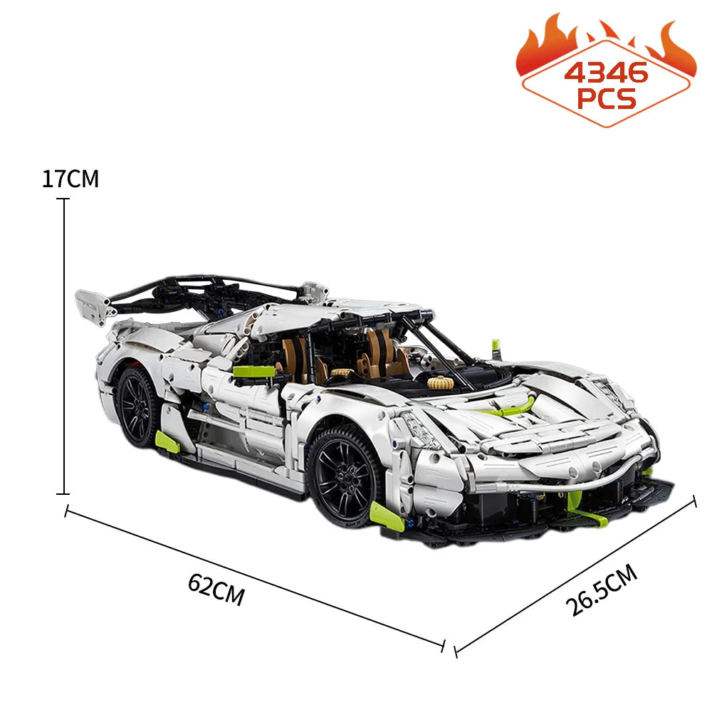 LEGO Koenigsegg 4346 PCS MOC CaDa C61048 Fantasma Sports Car 1:8 Technic Model