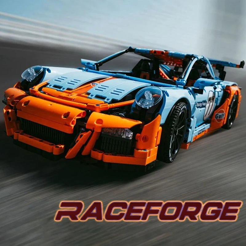 Nowe klasyczne samochody wyścigowe RSR Super Racing Modele samochodów sportowych Klocki Zestawy pojazdów Klocki techniczne Zabawki dla dzieci Prezenty dla dorosłych