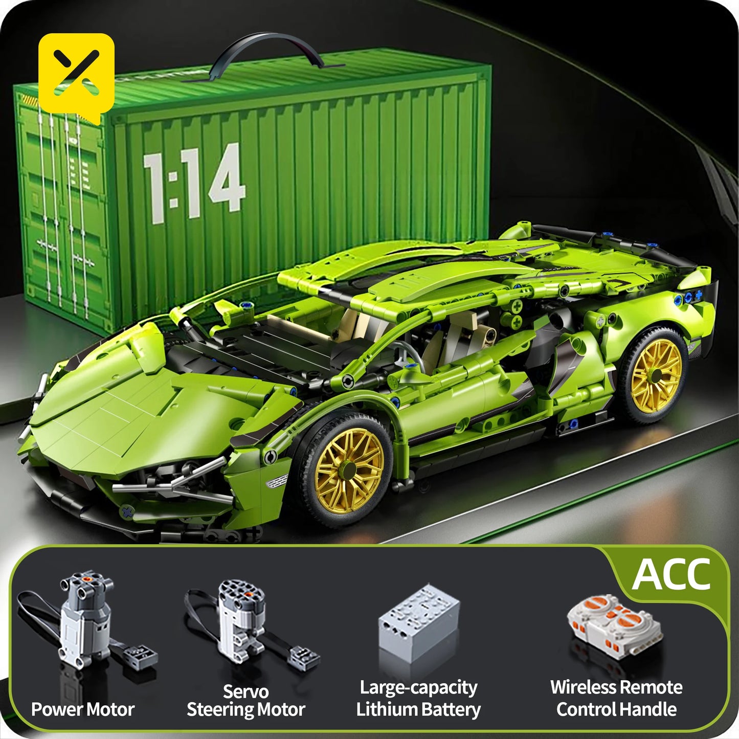 ToylinX Technical Building Blocks Racing Sport Car Speed Vehicle Model City Mechanical Super Bricks Puzzle Toys Adult Gift - CADA BRICKS®