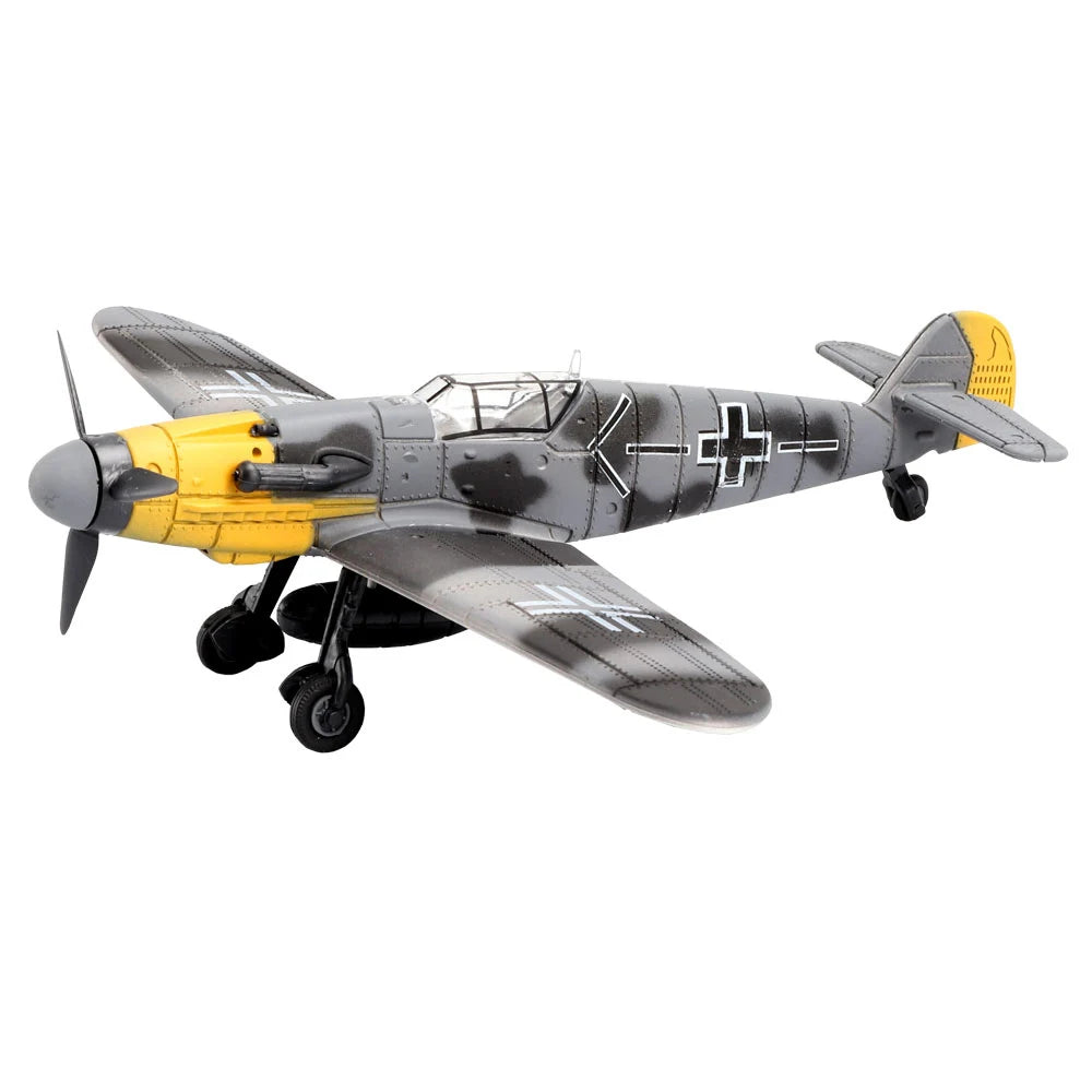 ViiKONDO Aircraft Toy Model Building Kit 1/49 WWII German BF109 Fighter Warplane DIY Assembly Fun Kid Airplane Gift Office Decor