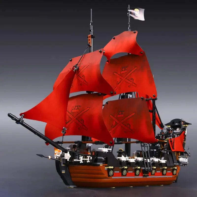 Pirates Of The Caribbeans Queen Anne Revenge Warship The Black Pearl 4195 4184 Ship Building Blocks Model Toys Bricks Kids Gifts - CADA BRICKS®