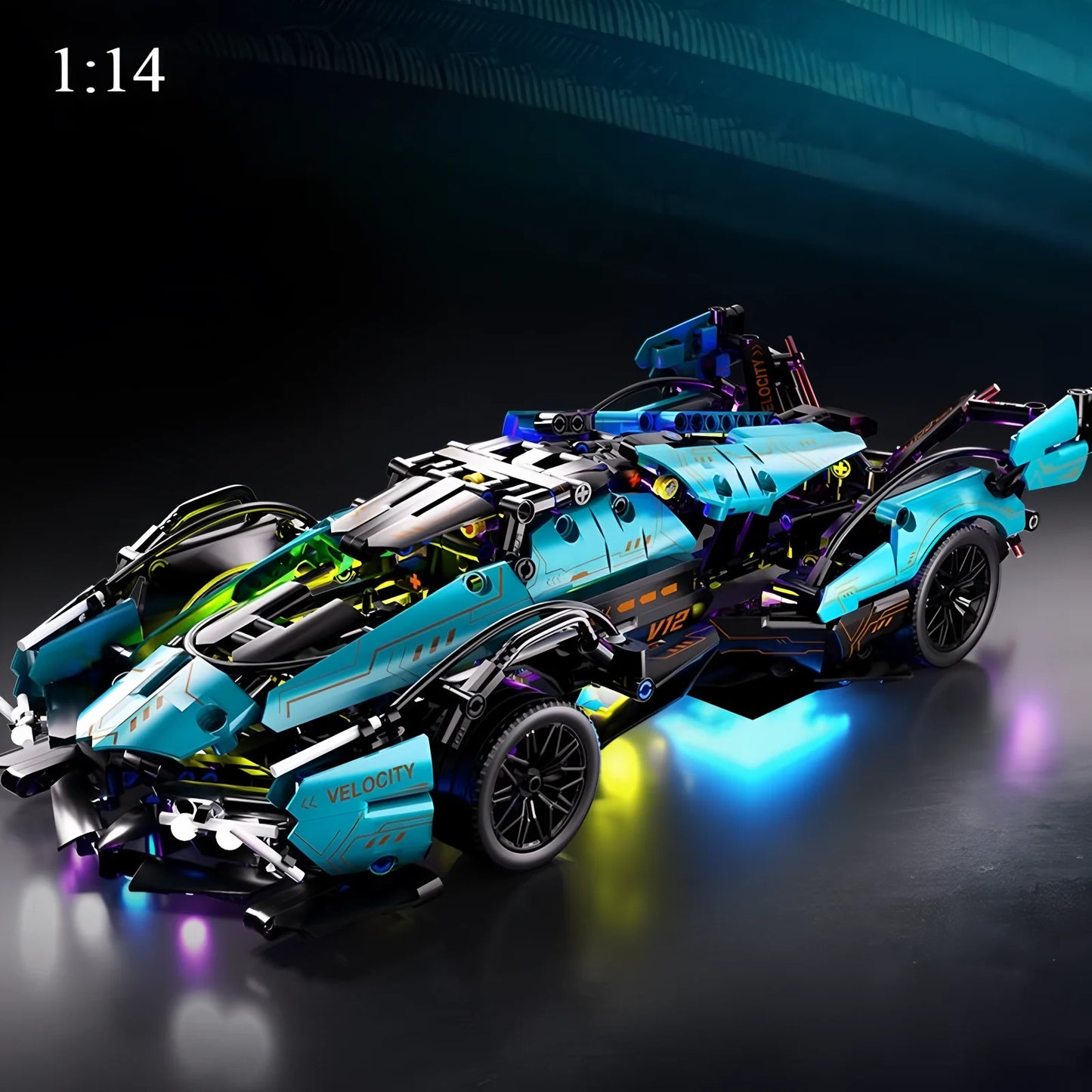 Technical Racing Sport Car Model Building Blocks technic adults 1:14 DIY Supercar Brick Puzzle Toys Kid Adult Gift(1000+granule)