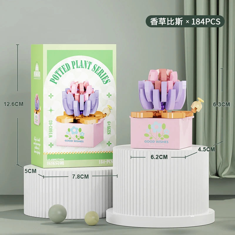 Bouquet Flower Mini Diy Building Block Toys for Children Bricks Blocks for Adults Constructor Micro Bricks Construction Set Gift - CADA BRICKS®