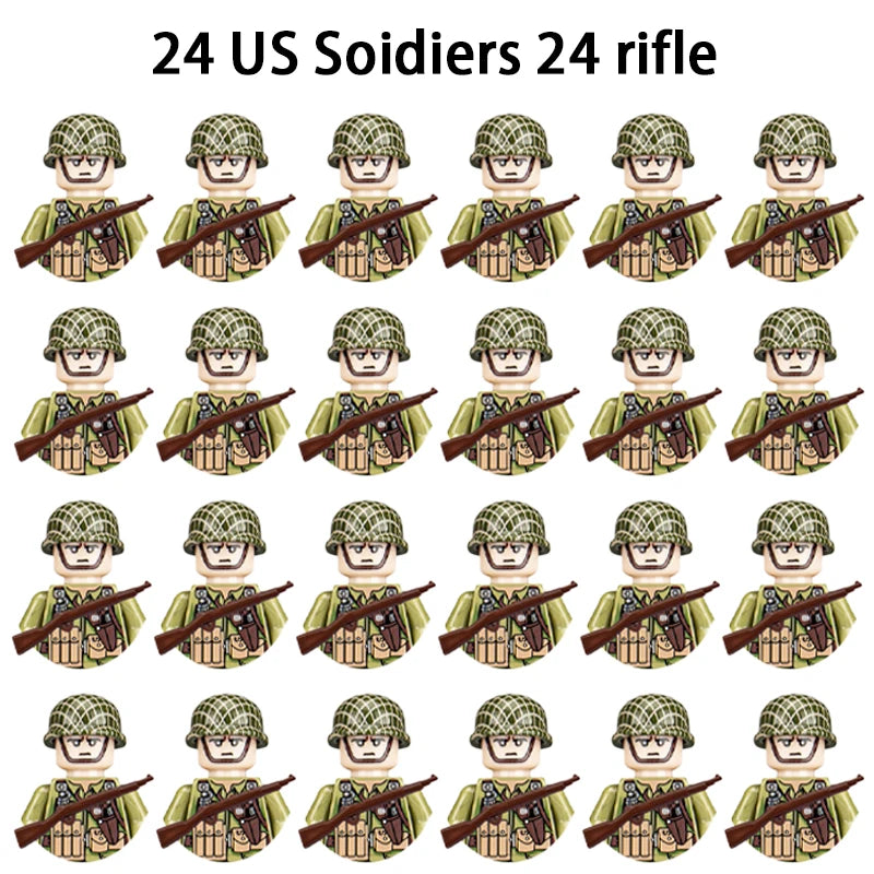 Military Building Blocks, Figures, Action Figures, Toys, Mini Dolls, Soldier Characters, Children's Toys, National Army Phalanx - CADA BRICKS®