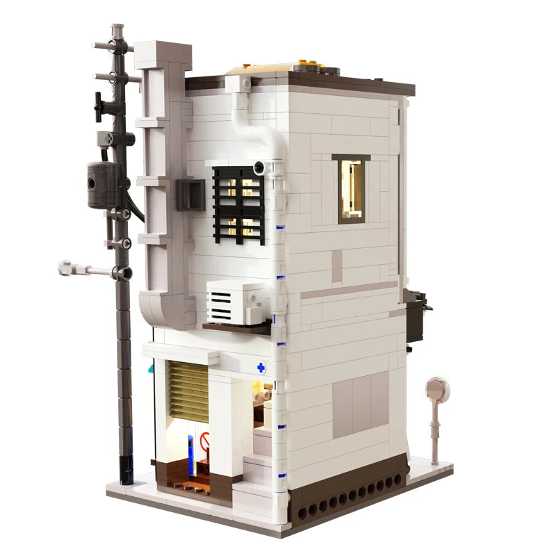 Cada City LED Japanese Steamed Bun House Architecture Building Blocks Friends Shop Figures Bricks Toys cherry blossom Kids Gifts - CADA BRICKS®