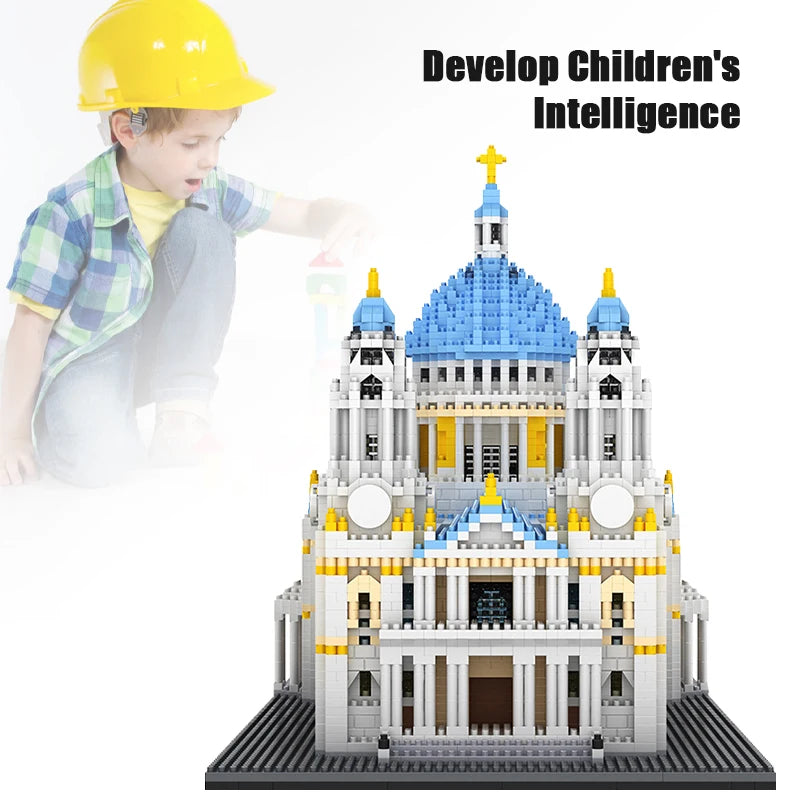 7053 Pcs City Mini St Paul Cathedral Architecture Building Blocks Famous Castle Moc Bricks Educational Gifts Toys For Children - CADA BRICKS®