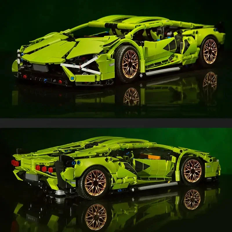 TOYLINX 1280Pcs Technical Building Blocks Racing Car Model Remote Control Electric RC Car Version Optional Construction Toys
