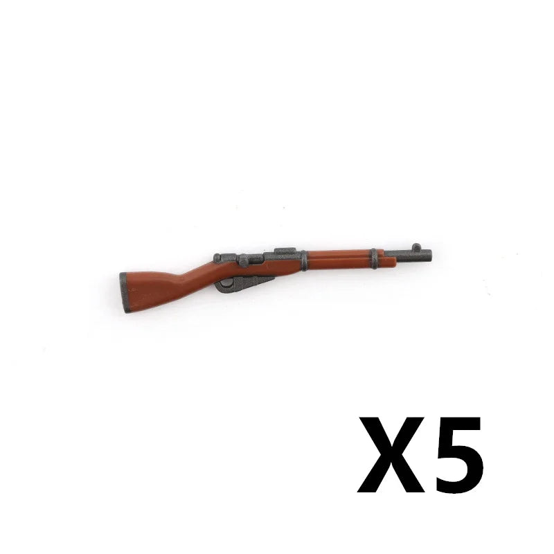 5/10 WW2 Soldier Weapons Building Block Two-color Printing Machine Rifle Submachine Sniper Guns Military Accessories Bricks C238 - CADA BRICKS®
