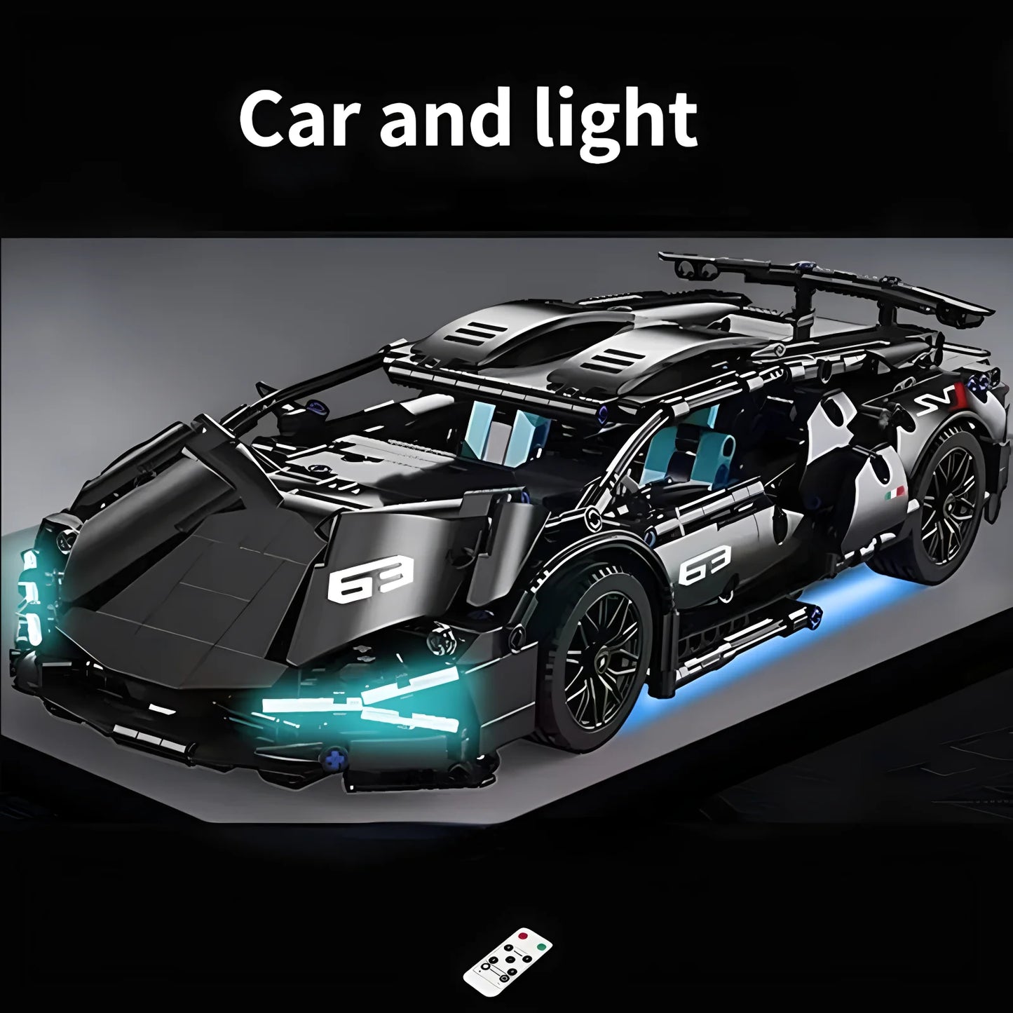 Technical Racing Sport Car Model Building Blocks technic adults 1:14 DIY Supercar Brick Puzzle Toys Kid Adult Gift(1280+granule) - CADA BRICKS®
