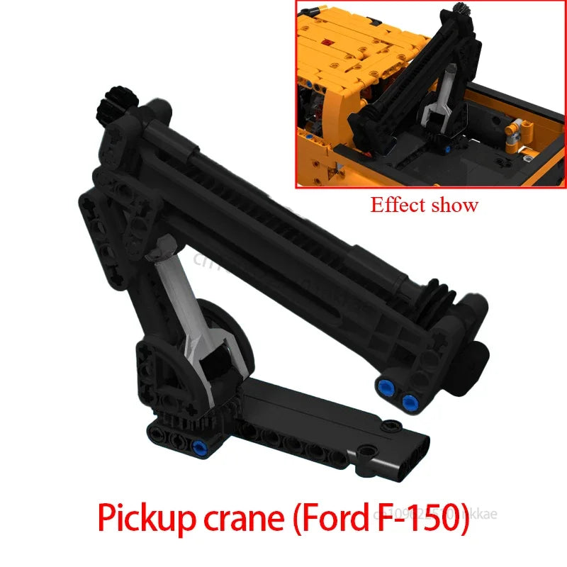 MOC 42126 F-150 Raptor Car Trailer Technical Hitch Crane Platform Hardtop Bumper Roofrack Building Blocks DIY Bricks Toy Gifts - CADA BRICKS®