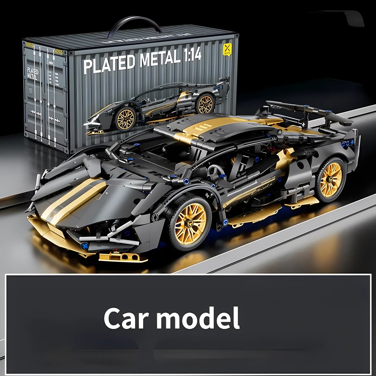 Technical Racing Sport Car Model Building Blocks technic adults 1:14 DIY Supercar Brick Puzzle Toys Kid Adult Gift(1280+granule) - CADA BRICKS®